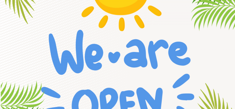 ☀️ Cet été, nous restons ouverts ! ☀️ Cet été, nous restons ouverts !